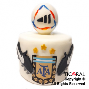 ADORNO TORTA FALSA ARGENTINA AFA EQUIPO FUTBOL A. PORCELANA FRIA x 1